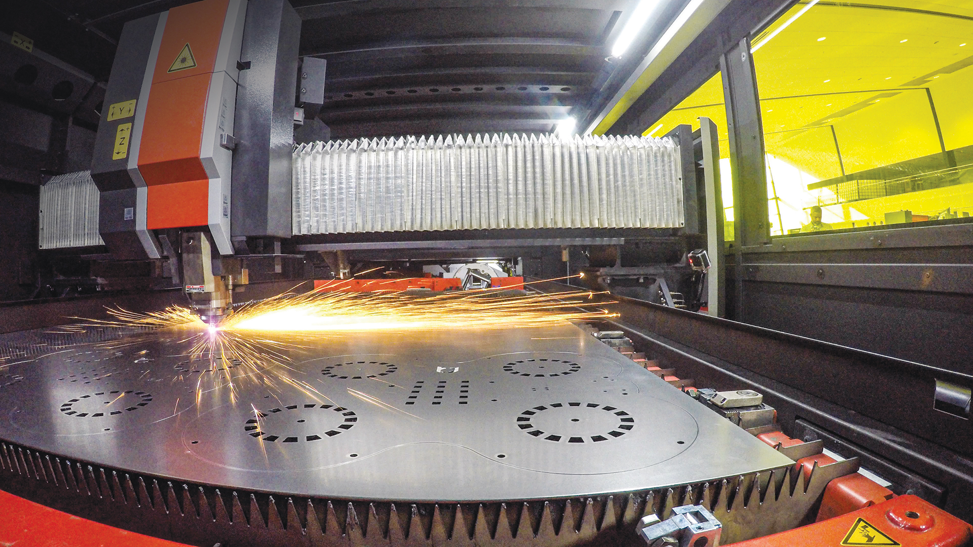 Amada’s ENSIS RI platform can cut up to 1" (25.4-mm) plate.