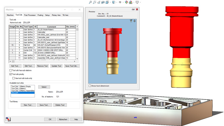 ZOLLER Interface in CAMWorks - Advanced Manufacturing