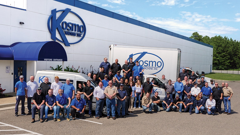 Kosmo Machine Inc. provides precision machining, certified welding processes, painting and assembly operations at its facility in Richmond, Va., in support of the defense, aerospace, power generation and shipbuilding industries.